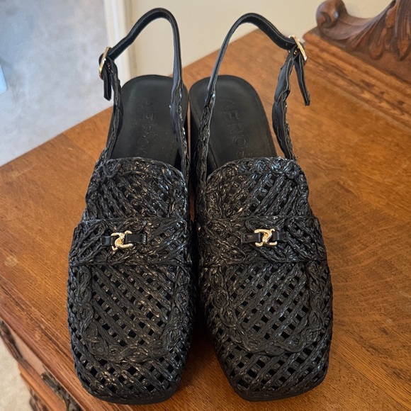 Aerosoles Black Santina Women's Slingback Shoes - Picture 3 of 5